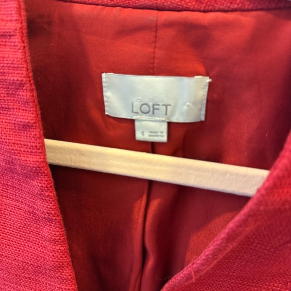 LOFT Vibrant Red Jacket - Picture 4 of 6